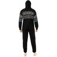 thumbnail image 4 of Juicy Trendz Man Hooded Fleece Onesie Pajamas – Aztec Print, Zip-Up, Unisex Non-Footed Sleepwear Jumpsuit for Adults, 4 of 4