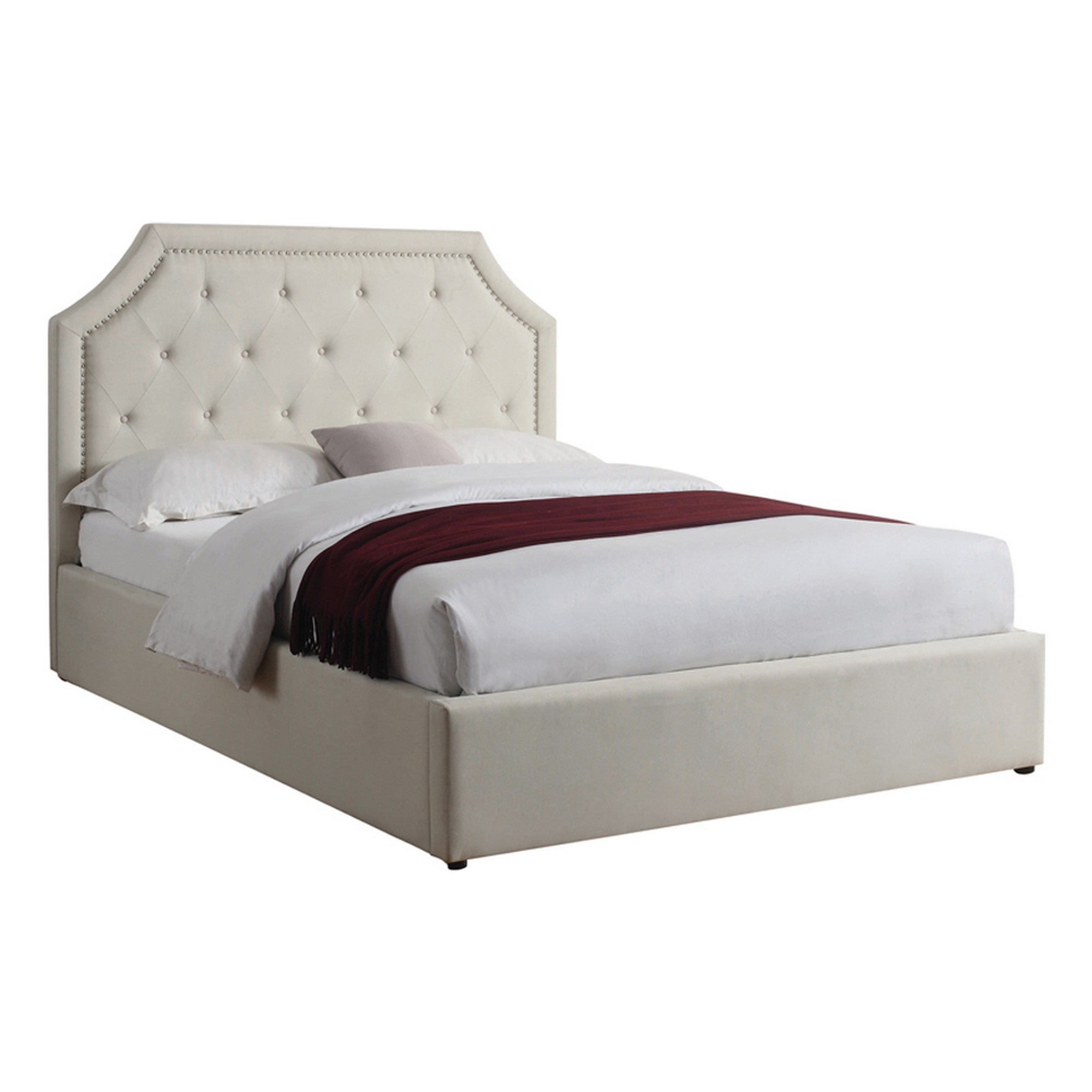 Eastern King Storage Bed With Scooped, Hydraulic Lift Bed King