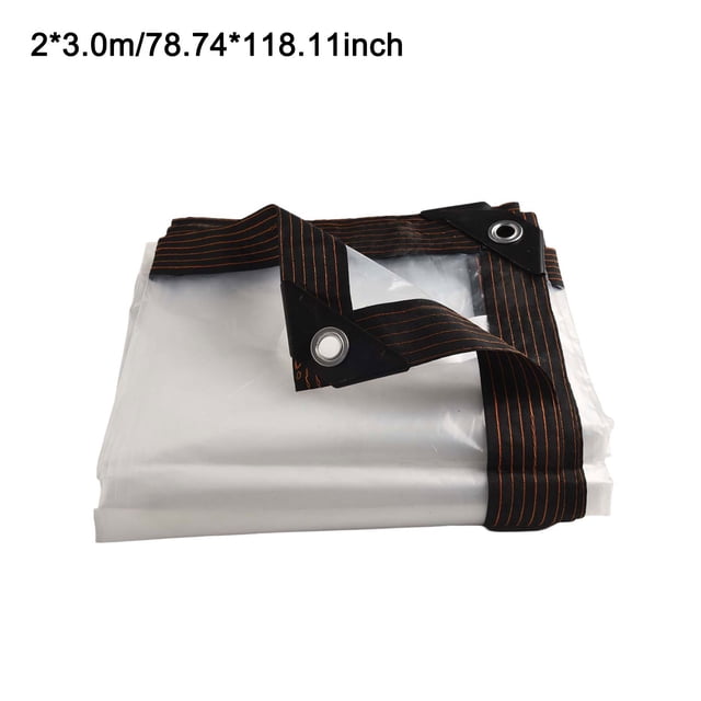 Heavy Duty PVC Tarp Waterproof Tarpaulin Canopy Clear Waterproof Sheet Cover