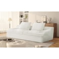 thumbnail image 2 of Soft Fabric & Full Foam Support - Ivory Corduroy Couch with Ample Comfort for Long - Term Use, 2 of 5