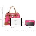 thumbnail image 5 of Dasein Women Handbags Top Handle Satchel Purse Shoulder Bag Briefcase Hobo Bag Set 2Pcs, 5 of 7