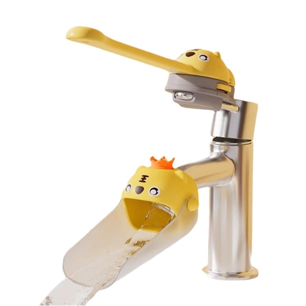 Wartleves Extensor de grifo de dibujos animados divertido para niños, reducción de salpicaduras de agua, fregadero ajustable, P4V3, accesorios de alta calidad