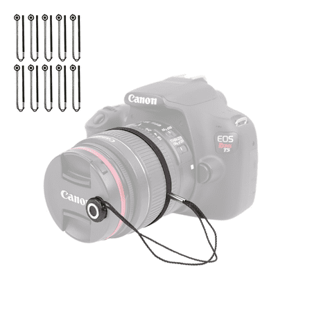 Foto&Tech 10 Pieces Camera Lens Cap Holder for Canon, Nikon, Sony, Panasonic, Fujifilm, Olympus, Pentax, Sigma DSLR/SLR/EVIL Cameras