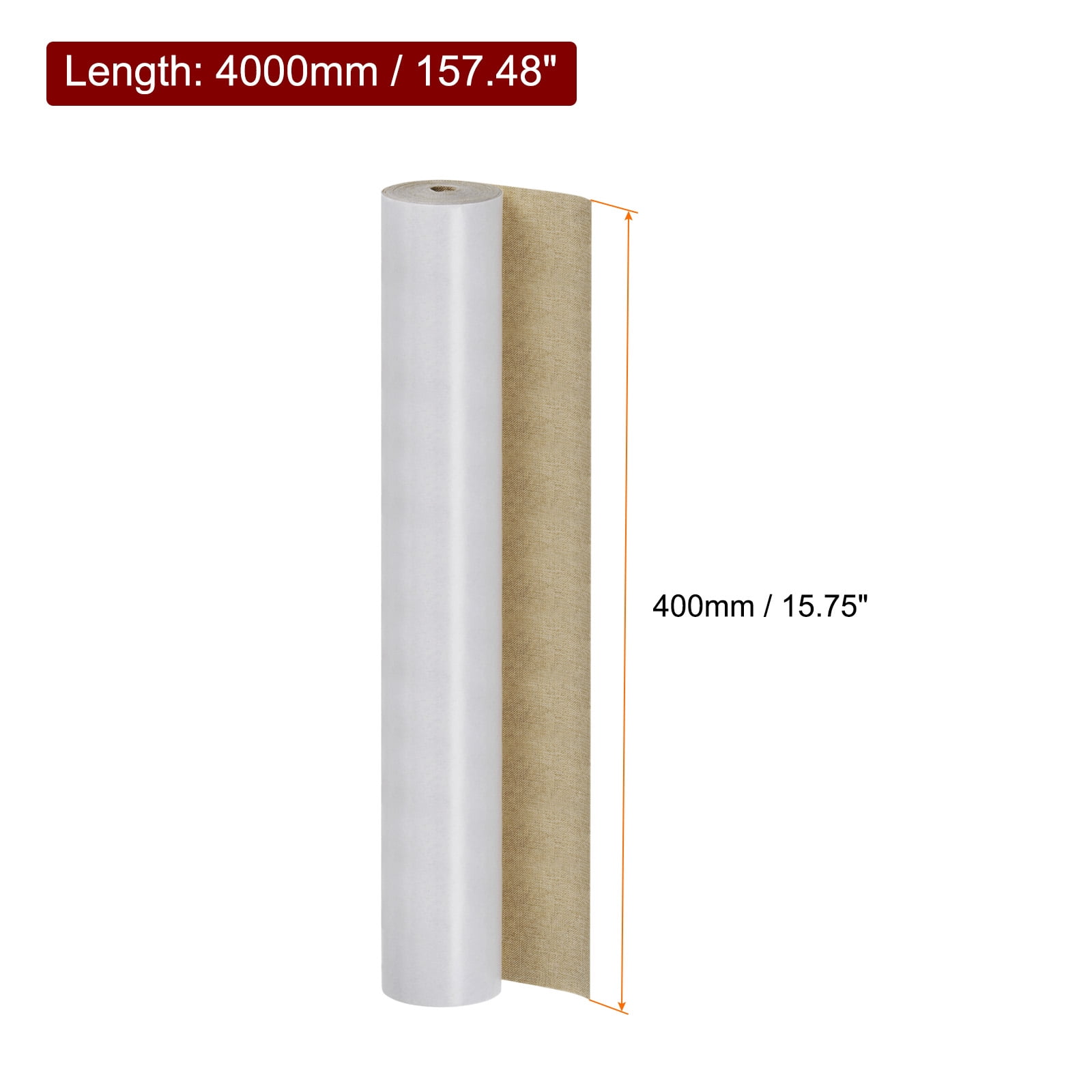 Uxcell Linen Repair Patches Self-Adhesive Fine Linen Couch Fabric Patches Tape Can Be Used for Furniture Brown 15 3/4"x157.5"