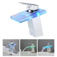 thumbnail image 3 of LED Bathroom Sink Faucet 3 Colors Changing Light for Sinks 1 Hole or 3 Hole RV Bath Vanity Faucet Washbasin Tap for Household, 3 of 10
