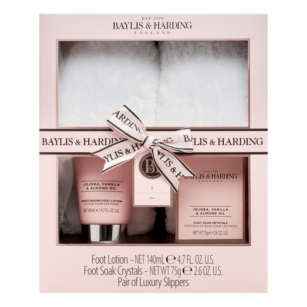 Baylis & Harding Luxury Slipper Gift Set, Jojoba, Vanilla & Almond Oil