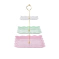 thumbnail image 2 of Kugisaki 3-Tier Cupcake Stand Tower Serving Tray Food Grade Dessert Display Stand for Tea Party & Home Decor, 2 of 6