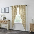 thumbnail image 3 of VHC Brands Dorset, Farmhouse Prairie Curtain Panels, Floral, Gold, 84x36x18, Set of 2, 3 of 3