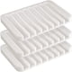 thumbnail image 1 of Juego de 3 jaboneras de silicona con drenaje automático, para baño, cocina o viajes, color blanco, 1 of 5
