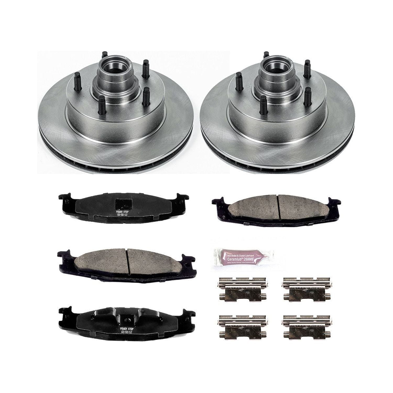 Power Stop Front Stock Replacement Brake Pad and Rotor Kit KOE1831