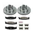 thumbnail image 3 of Power Stop Front Stock Replacement Brake Pad and Rotor Kit KOE1831, 3 of 8