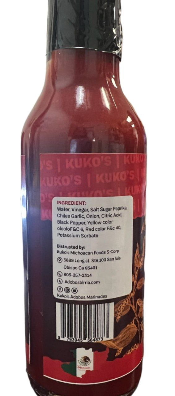 Kuko's Adobos Birria Hot Sauce Salsa, Mexican, 3 Pack, 5oz