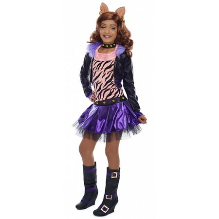 Deluxe Monster High Clawdeen Wolf Girls' Child Halloween Costume