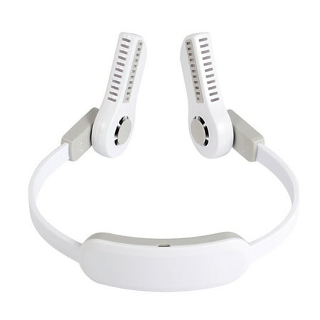 

Adjustable Hanging Neck Cooling Fan with Light USB Rechargeable 3-speed 146g Outdoor Portable Fan Not Fear to Hit Face New