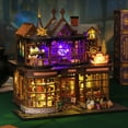DIY Miniature House Kit House Mini Doll House Building Kit With LED