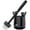 Black, variant on MR.SIGA Premium Toilet Bowl Brush and Holder for Bathroom Cleaning, White, 1 Pack