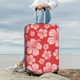 thumbnail image 3 of Lsque Red Hibiscus Flower Printed Luggage Cover, Travel Luggage Protector,Scratch and Dirt Resistant, Fits 18-32 Inch Luggage - Large, 3 of 9