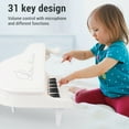 thumbnail image 3 of Teclado De Piano Para Niños, Teclado Electrónico De 31 Teclas Con Micrófono, Instrumento Educativo De Música Portátil Para Más De 3 Niñas Y Niños, Principiantes, Niños, 3 of 7