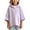 Purple-10, variant on Mitankcoo Girls 3/4 Sleeve Oversized Hoodie Basic Pullover Sweatshirt for Kids Casual Comfort