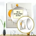 thumbnail image 3 of Designart "Verses Of Potentialities Vintage Aquarelle II" Abstract Painting Gold Large Square Mirror - Square Bedroom Mirror Printed Wall Decor - Modern Square Printed Wall Mirror Art, 3 of 5