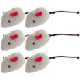 thumbnail image 4 of 6 uds ratones gato juguete suave peluche ratón gatito juguetes ratón juguetes de peluche realistas lindos ratones de peluche juguetes, 4 of 4