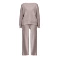 thumbnail image 4 of LEKODE Womens Winter Sets Jogger Sets for Women 2 Piece Two Piece Suits for Women Thermal Tops for Women Tops Long Sleeves Tops for Women Fall Long Sleeve Tops Beige L, 4 of 4