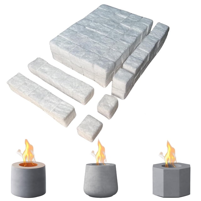 96 Pcs Small Ceramic Wool Wick For Tabletop Fire Suitable For Fireplace Fuel Wick For Indoor Tabletop Fire Fuel
