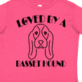 thumbnail image 4 of Inktastic Basset Hound Dog Boys or Girls Toddler T-Shirt, 4 of 5