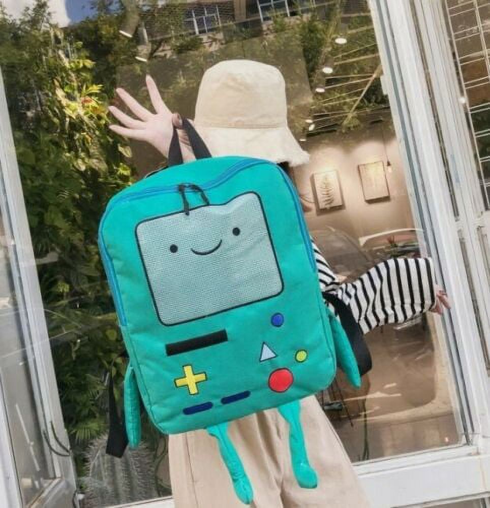 Canvas Backpack Anime Adventure Time Beemo BMO Kawaii Book Bag Backpack