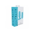 thumbnail image 4 of Loveline Velvet Silicone Rechargeable Vibrating Anal Plug with Remote Control, Blue, 4 of 4