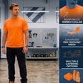thumbnail image 6 of Gildan High Visibility Safety T-Shirt for Men Hi Vis Short Sleeve Work Reflective Shirts (Safety Green-Orange Pack 8, XL), 6 of 9