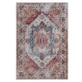 thumbnail image 3 of Arogan Traditional Persian Bohemian Area Rugs , Suitable for Living Room, Bedroom, Office Area Rugs, Orange, 4' x 6', 3 of 7