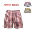 thumbnail image 3 of Shorts Boxeurs en Coton à Carreaux de Plage pour Hommes, 3 of 9