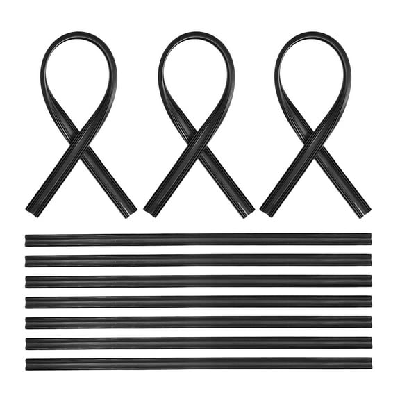 Raindrops Black Rubber Wiper Blade Refill for Cars, Weather Resistant, , Easy to Install Replacement Wiper Blade