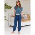 thumbnail image 3 of ORUYROP Ensemble 2 Pcs pour Femmes Ensemble de Détente Tendance Pull Tricoté Manches Courtes Mode, 3 of 6