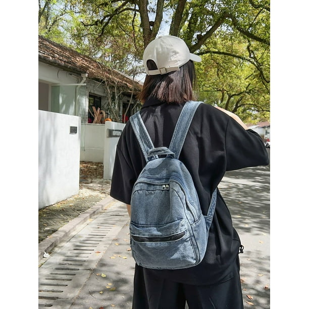 Mochila de mezclilla deals
