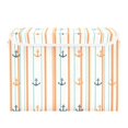 thumbnail image 7 of Yayeee Collapsible Storage Bin with Lid Fabric Closet Decorative Basket with Handles, Beige Nautical Pattern, 7 of 7