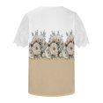 thumbnail image 5 of Fiudx Ofertas Flash Del Día Solo En Línea Camisa Superior Informal de Manga Corta con Estampado Informal Ya La Moda para Mujer, 5 of 5
