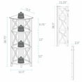 thumbnail image 6 of Montego 4-Shelf Corner Folding Bookcase-Natural, 6 of 13