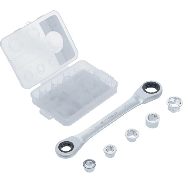 LLAVE COMBINADA CON MATRACA | ADAPTADOR 8-19 MM | BGS 71016