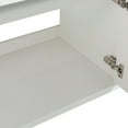 thumbnail image 3 of Topcobe Bathroom Vanity Set, Wall Mounted Cabinet with Top for Bathroom, 18x10 in, White Straight Grain, 3 of 8