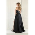 thumbnail image 2 of Women's May Queen Simple Solid Prom 2026 Dress & Plus Size Black 14, 2 of 5