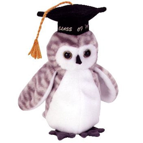 Details about   Ty Beanie Baby Wise The 1998 Graduation Owl Bird MWMT 