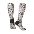 thumbnail image 5 of Lsque Cartoon Bear Brown Printed Crew Socks Men's Women's LightWeight Thin Casual Calf Socks ,Knee High Socks,Cotton Socks, 5 of 9