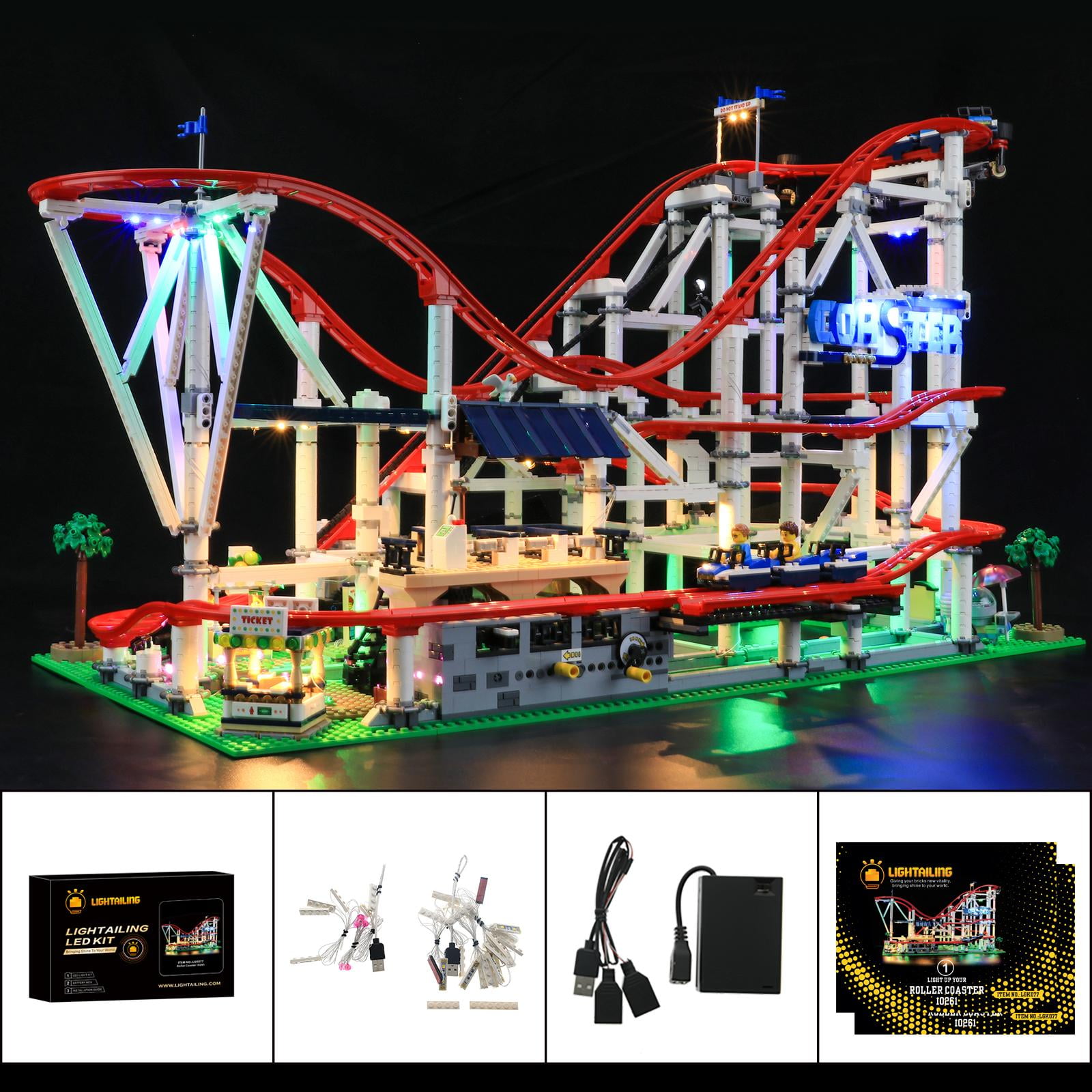 Light kit for Roller Coaster 10261