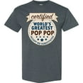 thumbnail image 3 of Inktastic Certified World's Greatest Pop Pop Accept No Substitutes T-Shirt, 3 of 5