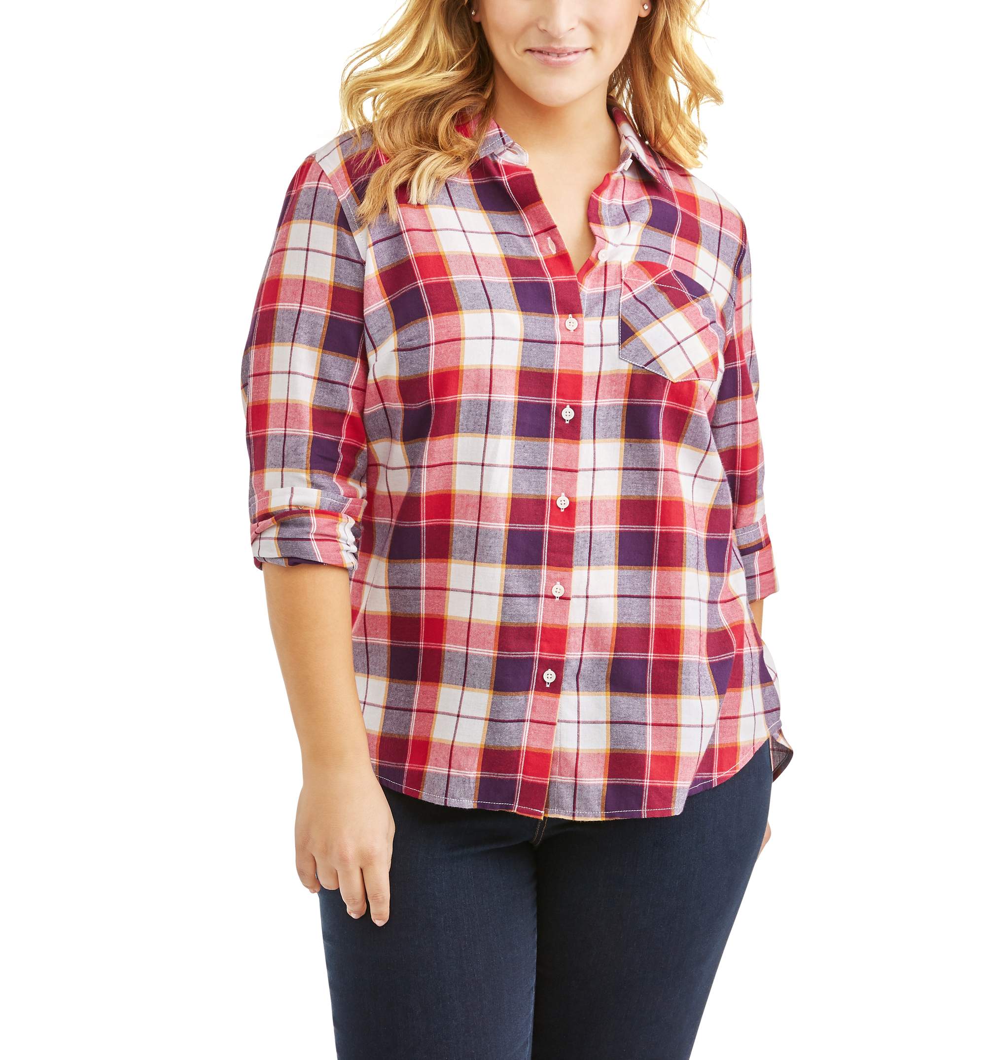 Women's Plus Button Front Shirt