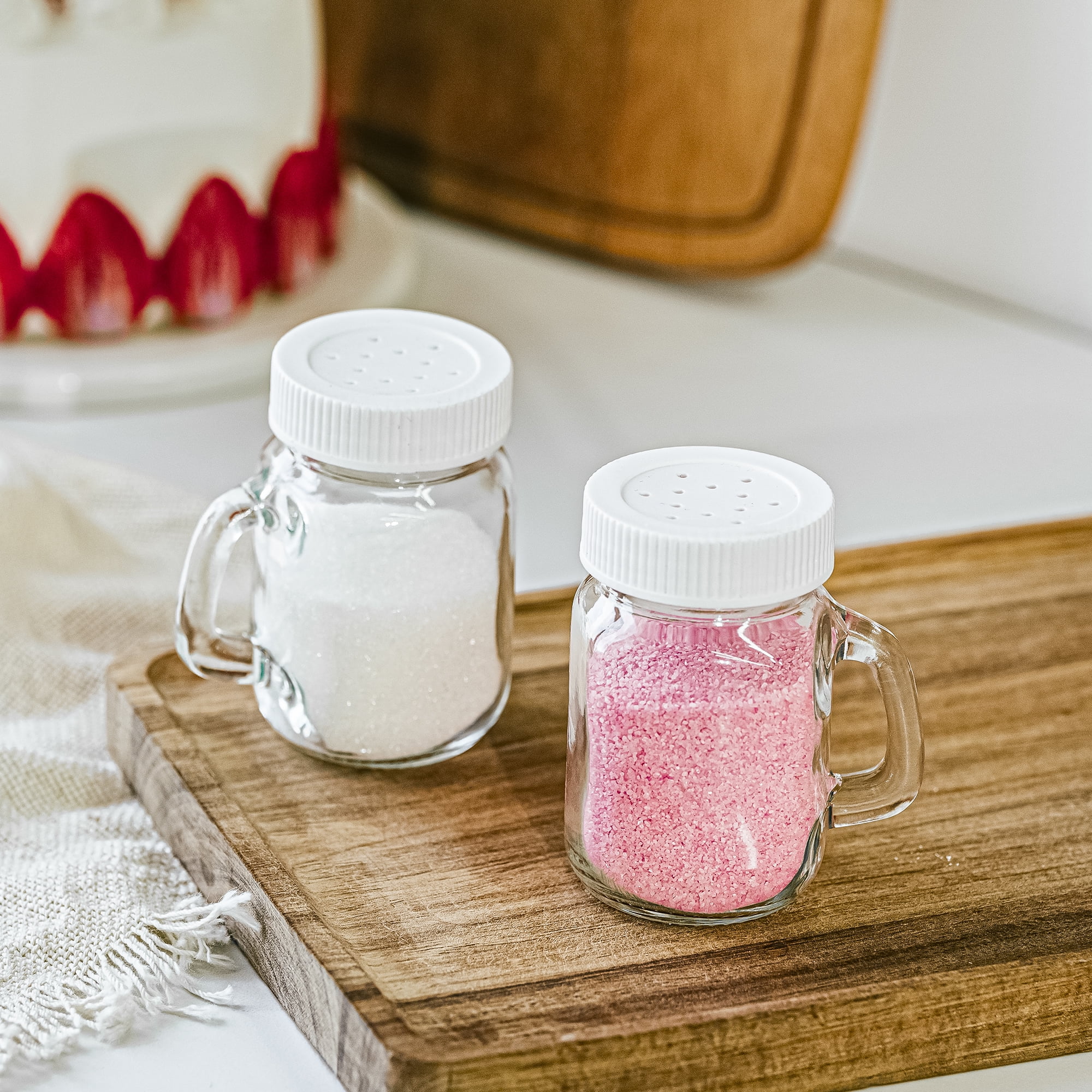 Mainstays Glass Salt and Pepper Spice Shaker Bottle 4 oz
