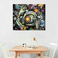 thumbnail image 2 of GOSMITH  Canvas Wall Art Modern Wall Decor Abstract Wall Art for Bedroom Bathroom Space Graffiti Wall Art Ready to Hang, 2 of 4