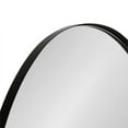 thumbnail image 3 of Kate and Laurel Rollo Modern Oval Metal Framed Mirror, 20 x 30, Black, Decorative Contemporary Mirror Decor for Wall, 3 of 6